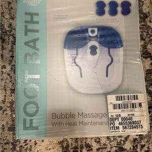 Equate Blue and White Bubble Massage Foot Bath